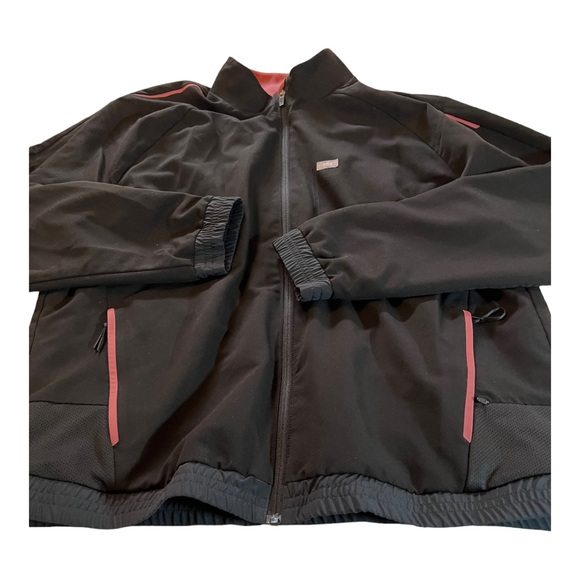 Figs Technical Collection Jacket Front Zip Black with Pink Detail XXL - Picture 11 of 15